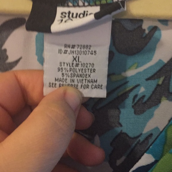 XL studio 1940 dress blue florals - Picture 4 of 4